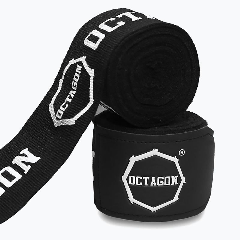 Boxerské bandáže Octagon Fightgear Supreme Printed 500 cm black/white 2