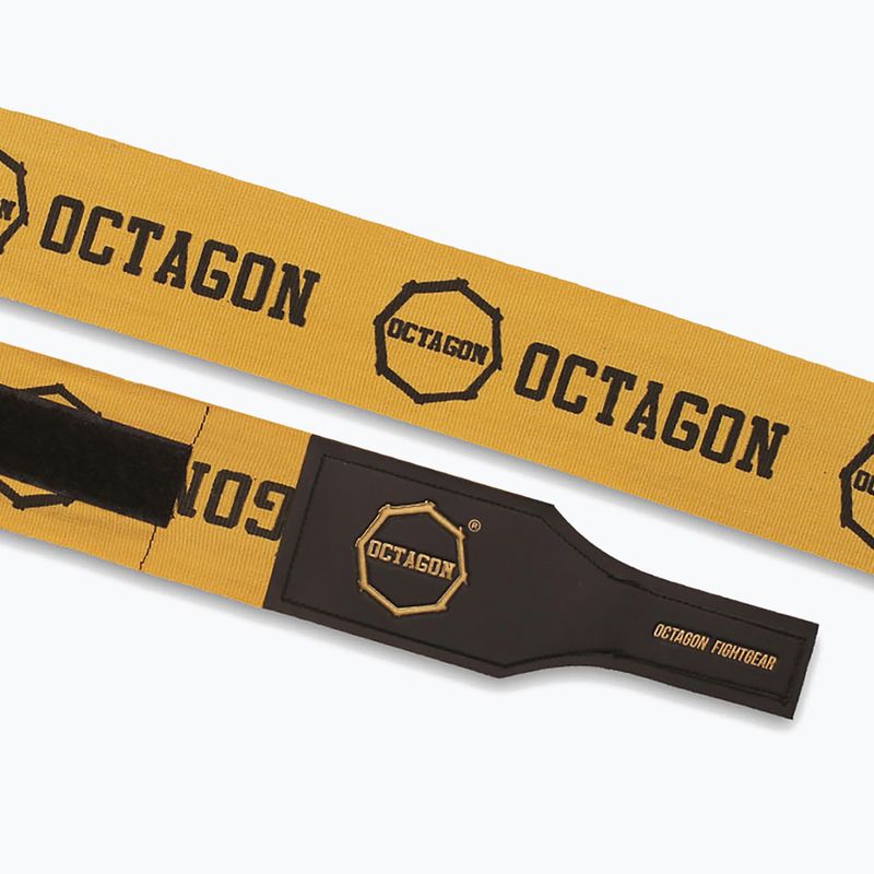 Boxerské bandáže Octagon Fightgear Supreme Printed 500 cm gold 3