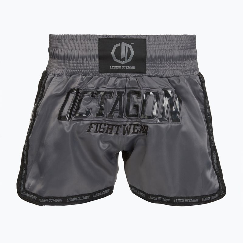 Tréningové šortky Octagon Kickboxing/Muay Thai Legion Future Premium black/grey