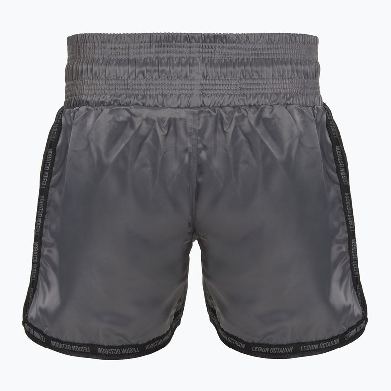 Tréningové šortky Octagon Kickboxing/Muay Thai Legion Future Premium black/grey 2