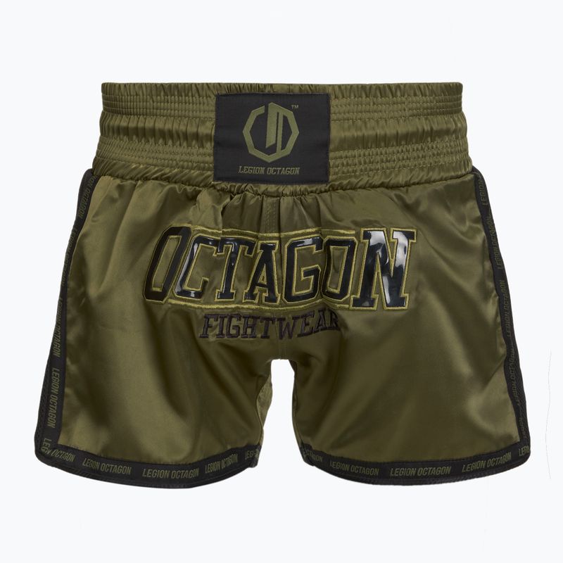 Tréningové šortky Octagon Kickboxing/Muay Thai Legion Future Premium army green