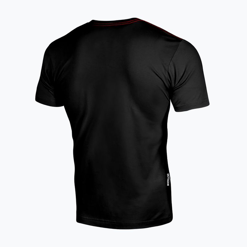 Pánske tričko Octagon Small Logo black/red 2