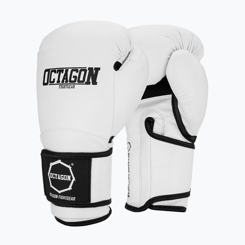 Boxerské rukavice Octagon Matt white