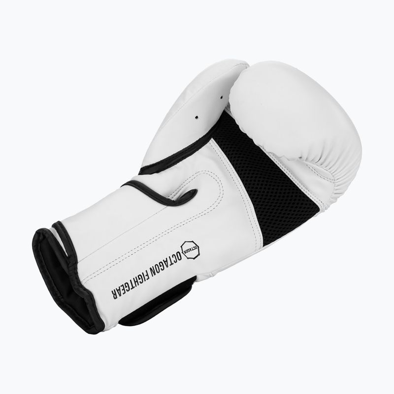 Boxerské rukavice Octagon Matt white 3
