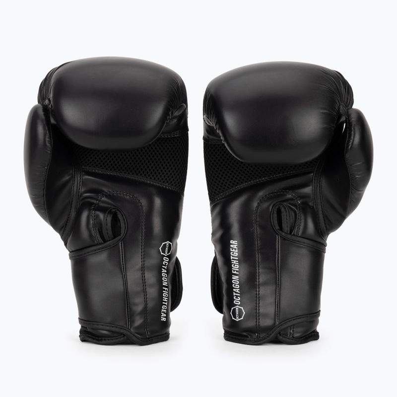 Boxerské rukavice Octagon Matt black 3