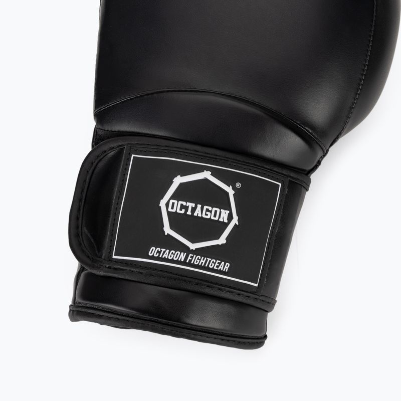 Boxerské rukavice Octagon Matt black 6