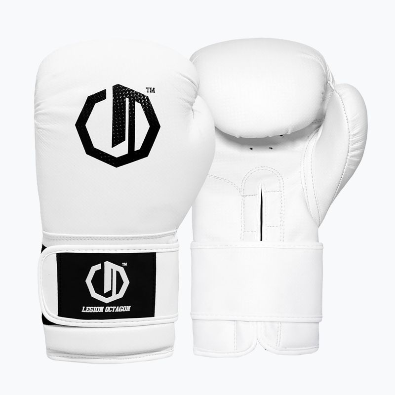 Boxerské rukavice Octagon Legion Kevlar white
