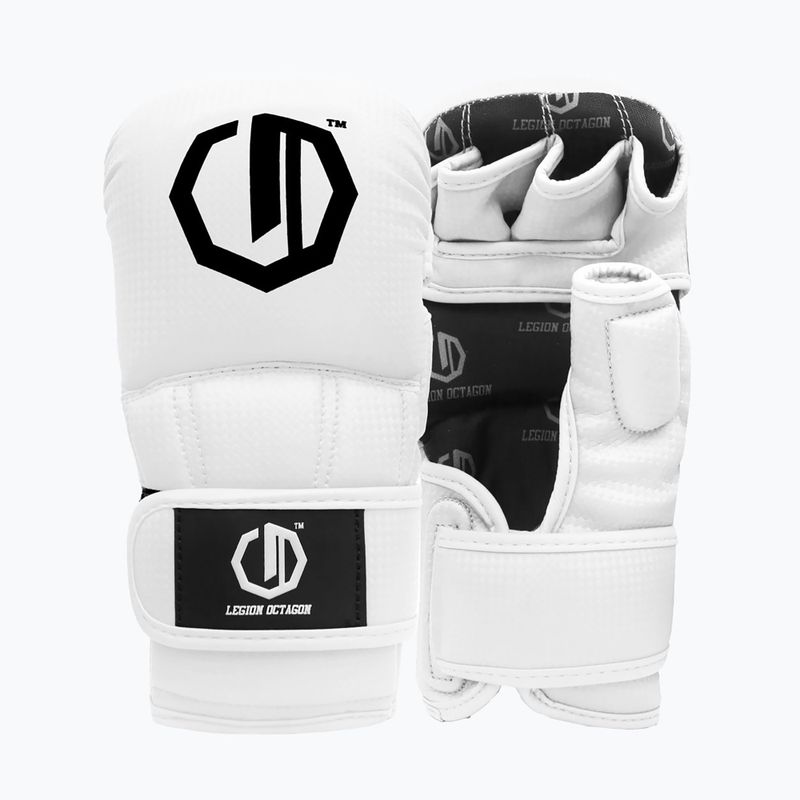 Sparingové rukavice Octagon Legion Kevlar MMA white