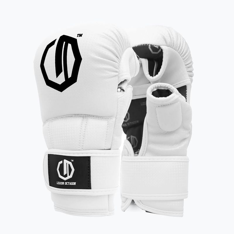 Sparingové rukavice Octagon Legion Kevlar MMA white 2