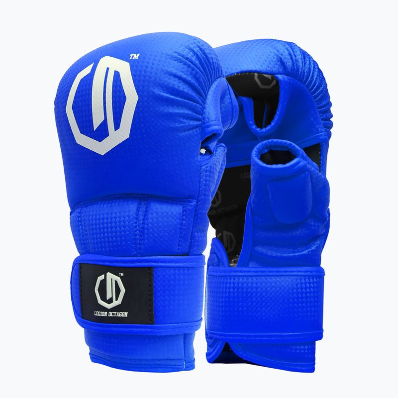 Sparingové rukavice Octagon Legion Kevlar MMA blue 2
