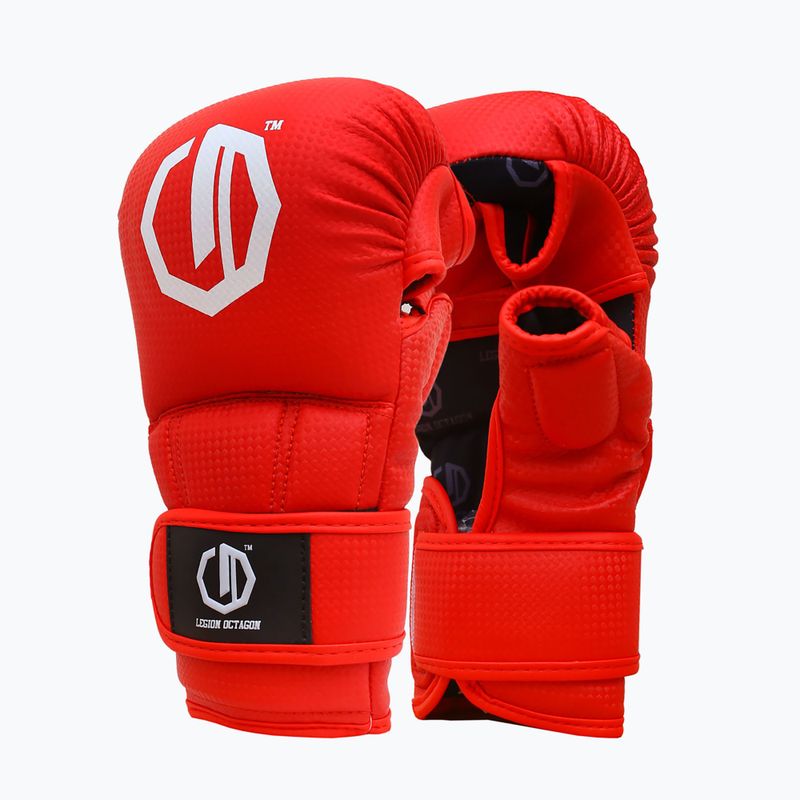 Sparingové rukavice Octagon Legion Kevlar MMA red 2