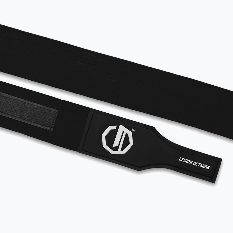 Boxerské bandáže Octagon Legion Supreme 400 cm black/white 3