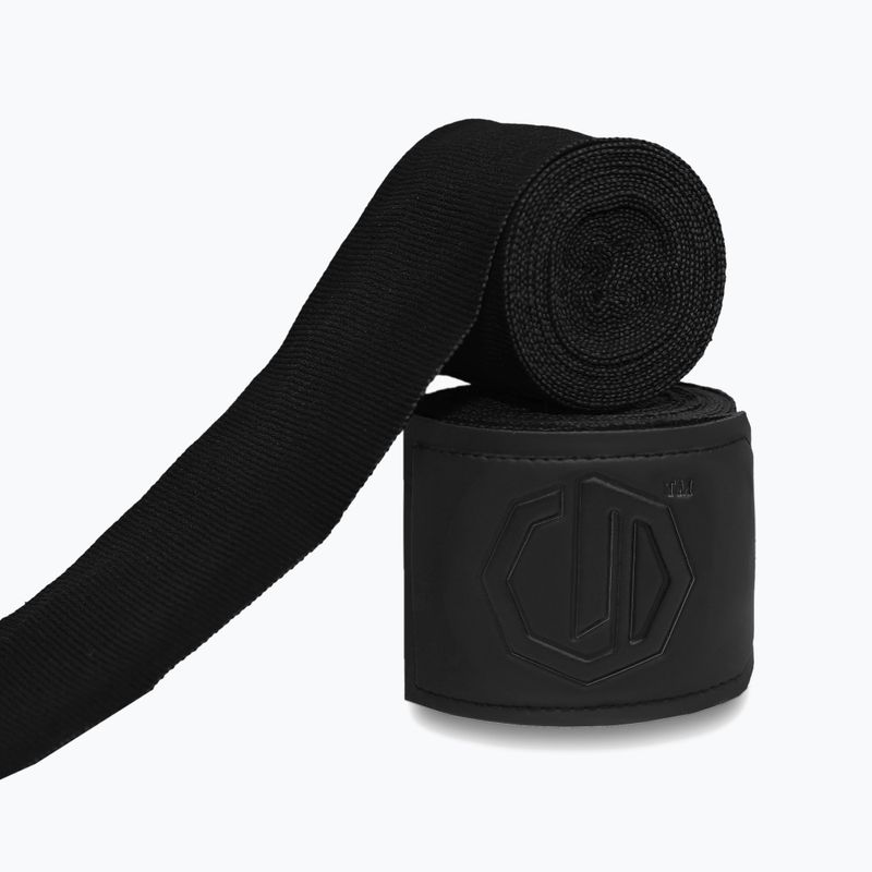 Boxerské bandáže Octagon Legion Supreme 400 cm black/black 2