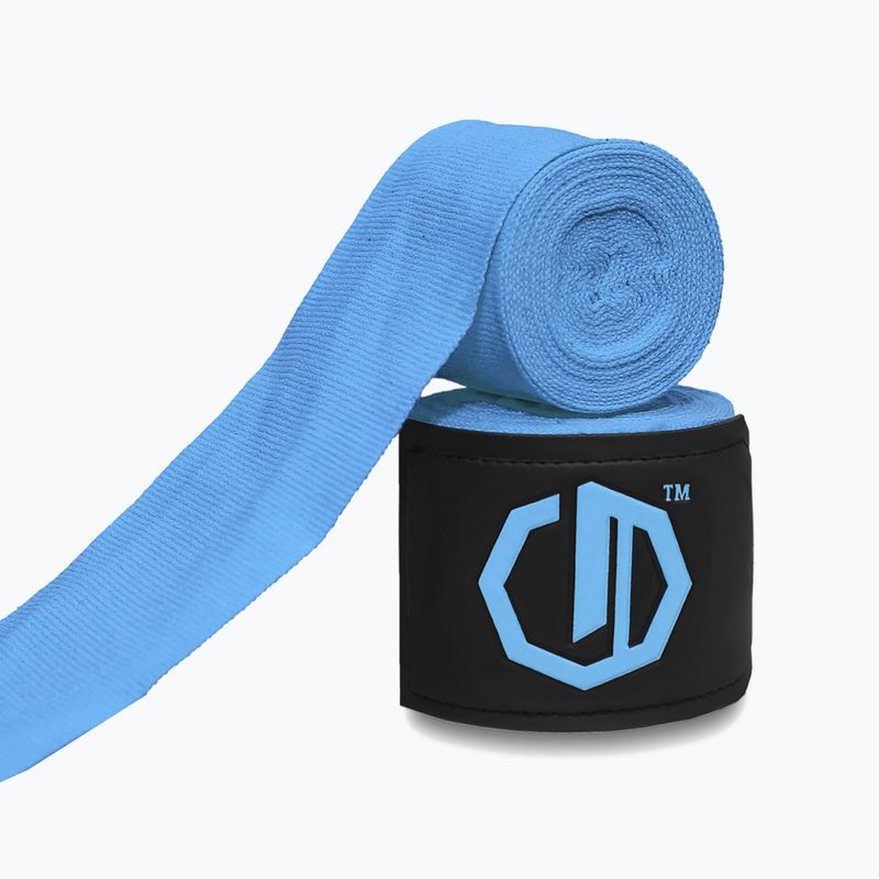 Boxerské bandáže Octagon Legion Supreme 400 cm light blue 2