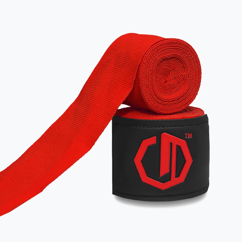 Boxerské bandáže Octagon Legion Supreme 400 cm red 2