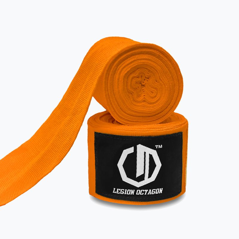 Boxerské bandáže Octagon Legion Standard 400 cm orange 2