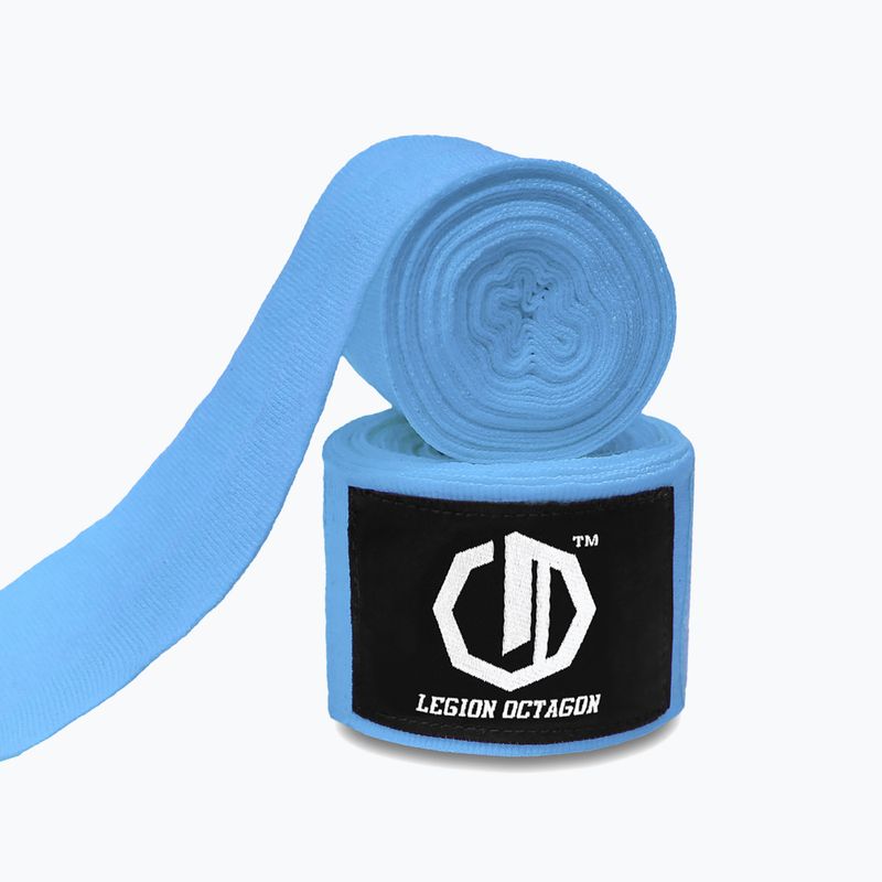 Boxerské bandáže Octagon Legion Standard 400 cm light blue 2