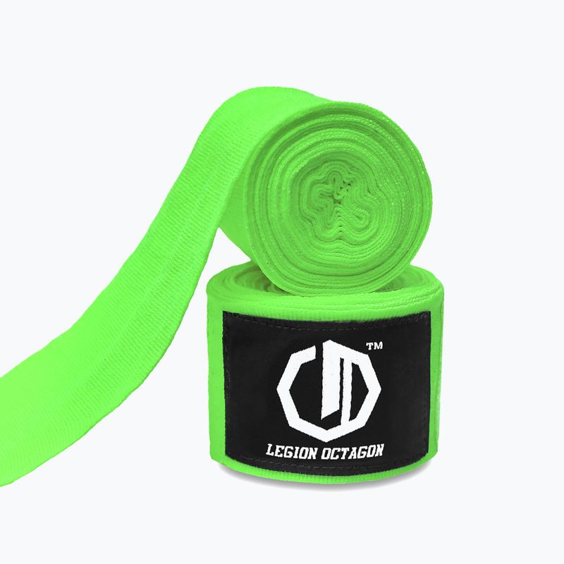 Boxerské bandáže Octagon Legion Standard 400 cm light green 2