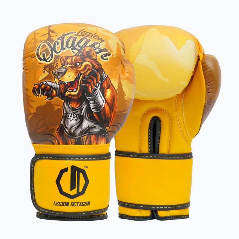 Boxerské rukavice Octagon Legion Bear yellow/multicolour