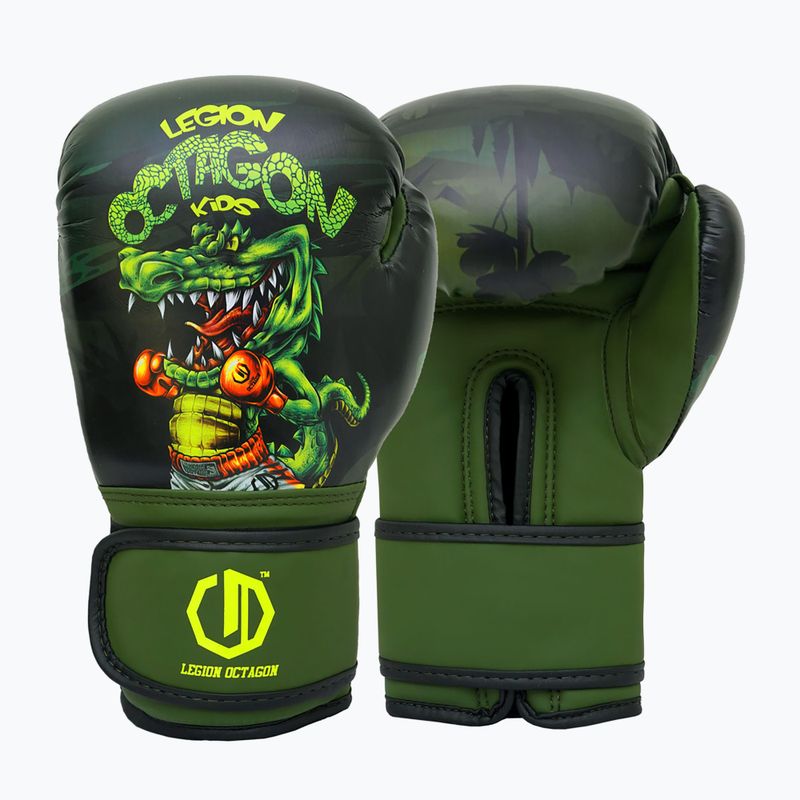 Boxerské rukavice Octagon Legion crocodile green/multicolour