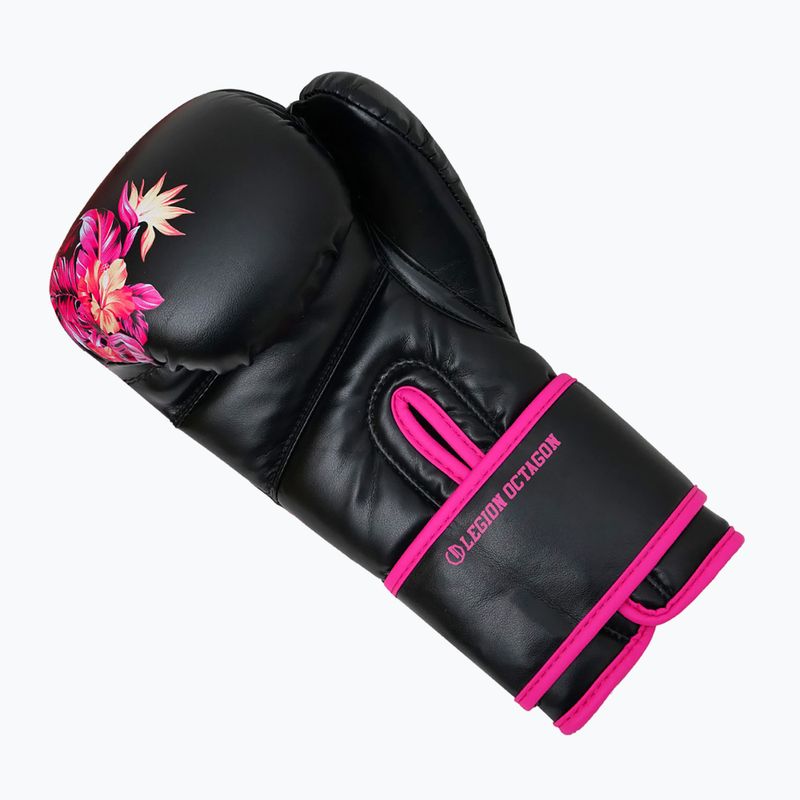 Boxerské rukavice Octagon Legion Flower black/pink 3