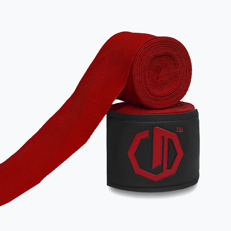 Boxerské bandáže Octagon Legion Supreme 500 cm burgundy 2