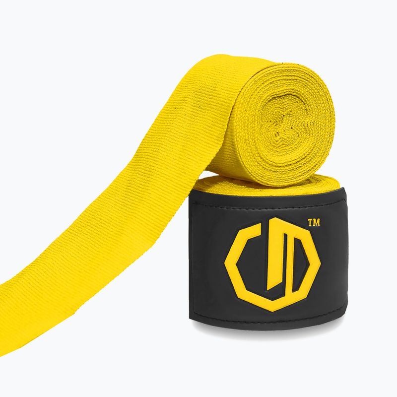 Boxerské bandáže Octagon Legion Supreme 500 cm yellow 2