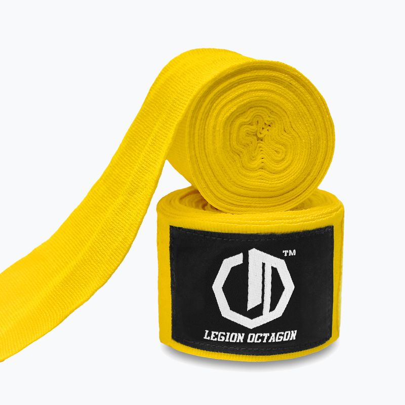 Boxerské bandáže Octagon Legion Standard 500 cm yellow 2