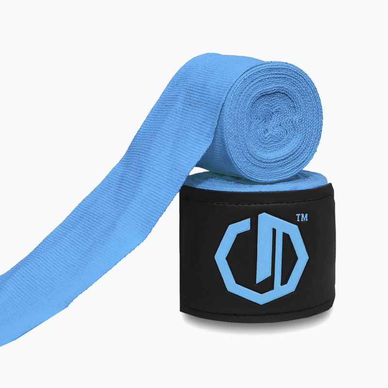 Boxerské bandáže Octagon Legion Supreme 300 cm light blue 2