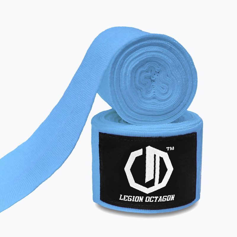 Boxerské bandáže Octagon Legion Standard 500 cm light blue 2