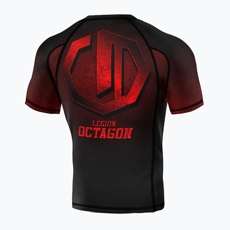 Pánsky rashguard Octagon Legion Premium Conquest black/red 2