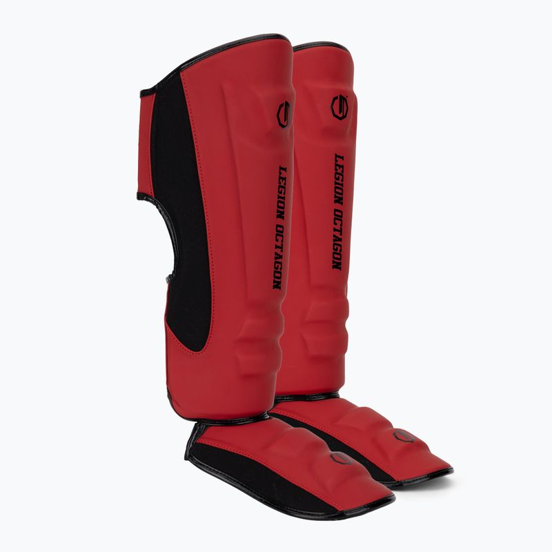 Chrániče holení a chodidiel Octagon Legion Enforcer dark red