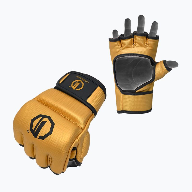 Grapplingové rukavice Octagon Legion Kevlar MMA gold 2