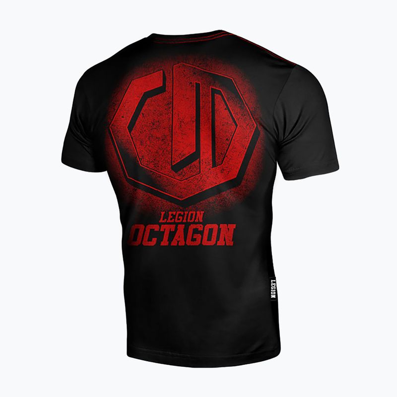 Pánske tričko Octagon Legion Conquest black/red 2