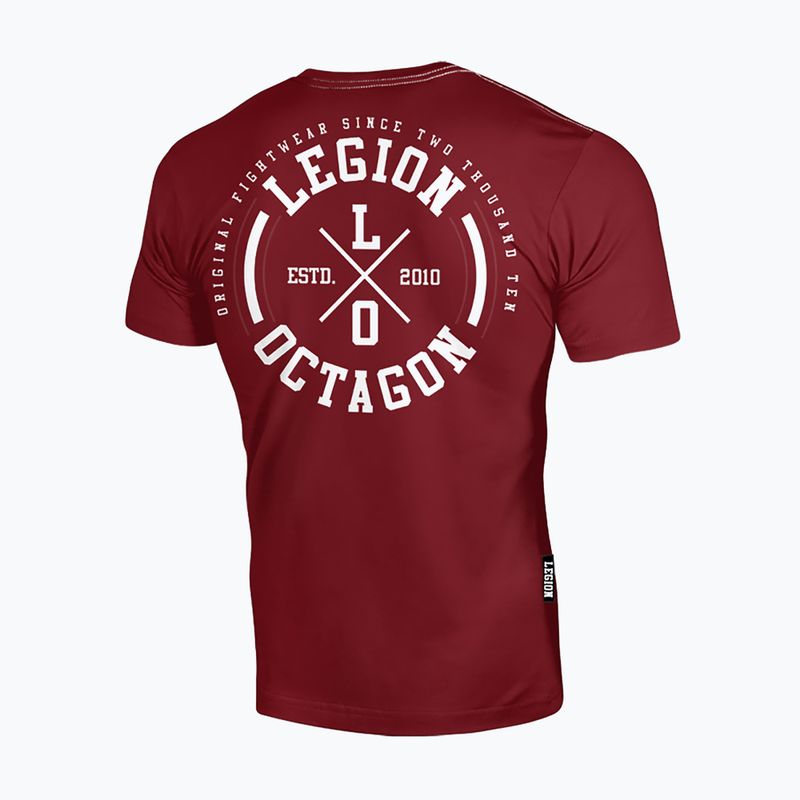 Pánske tričko Octagon Legion LO burgundy 2