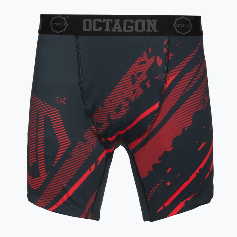 Pánske tréninkové šortky Octagon Legion Escape black/red