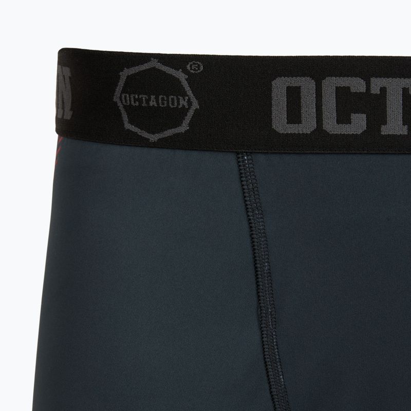 Pánske tréninkové šortky Octagon Legion Escape black/red 3