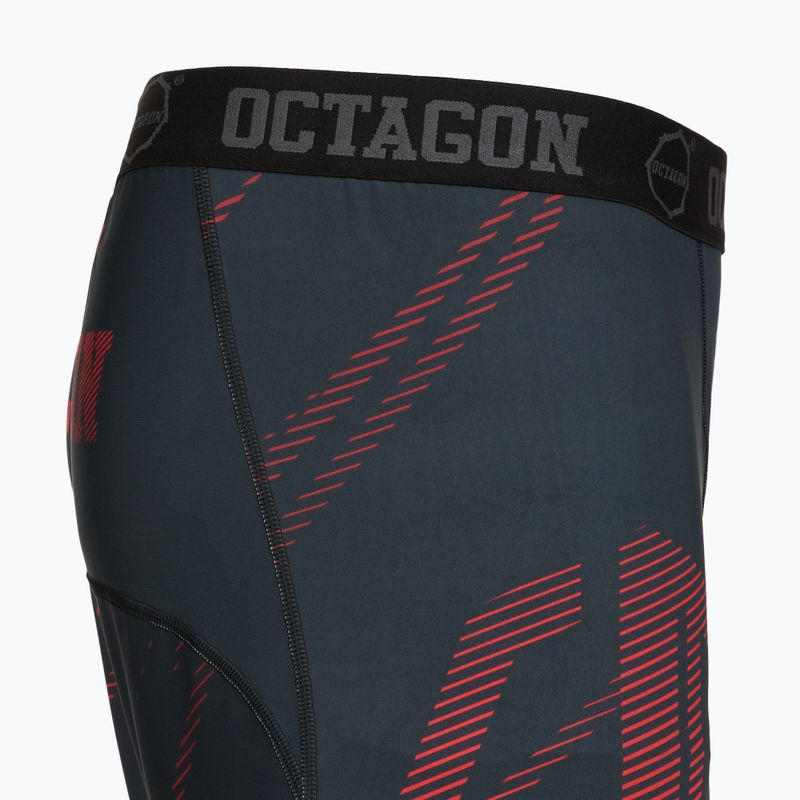 Pánske tréninkové šortky Octagon Legion Escape black/red 4
