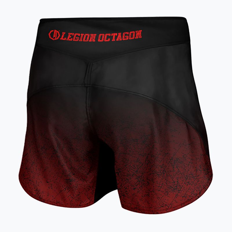 Pánske tréninkové šortky Octagon Legion Conquest black/red 2