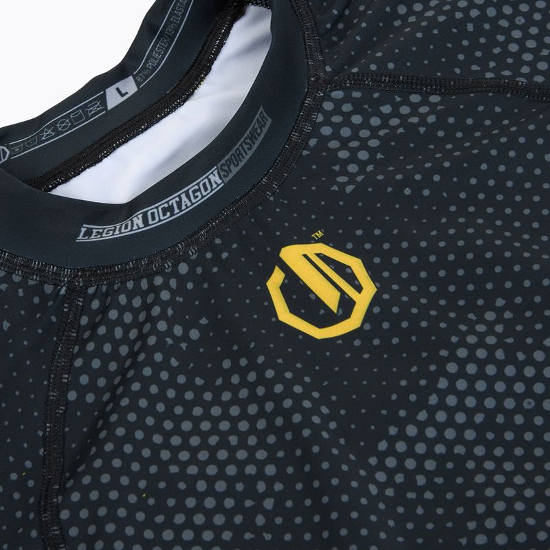 Pánsky rashguard Octagon Legion Premium black/yellow 3