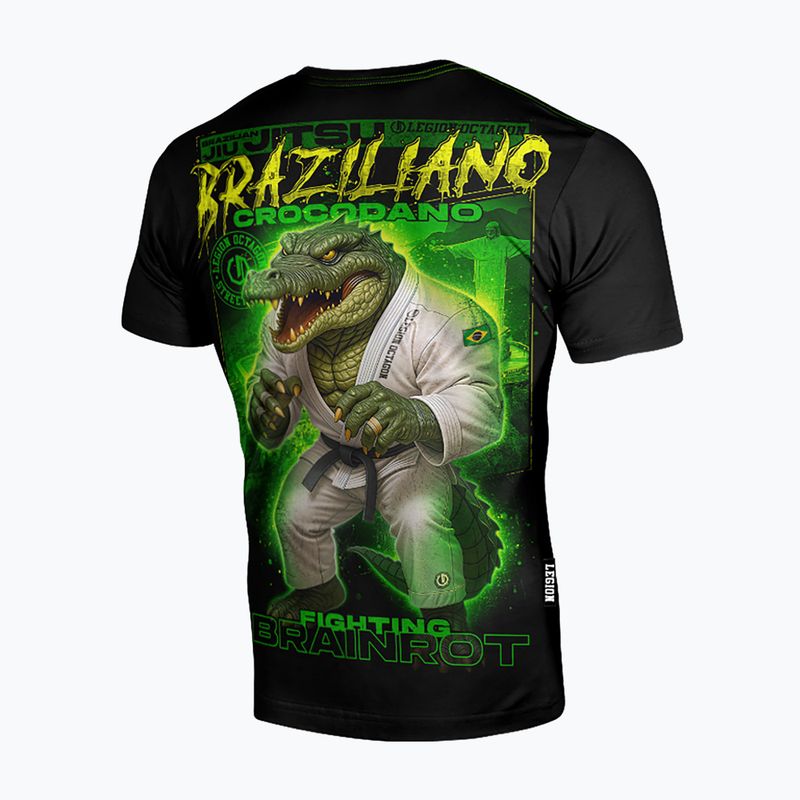 Pánske tričko Octagon Legion Brainrot Braziliano Crocodano black/multicolor 2