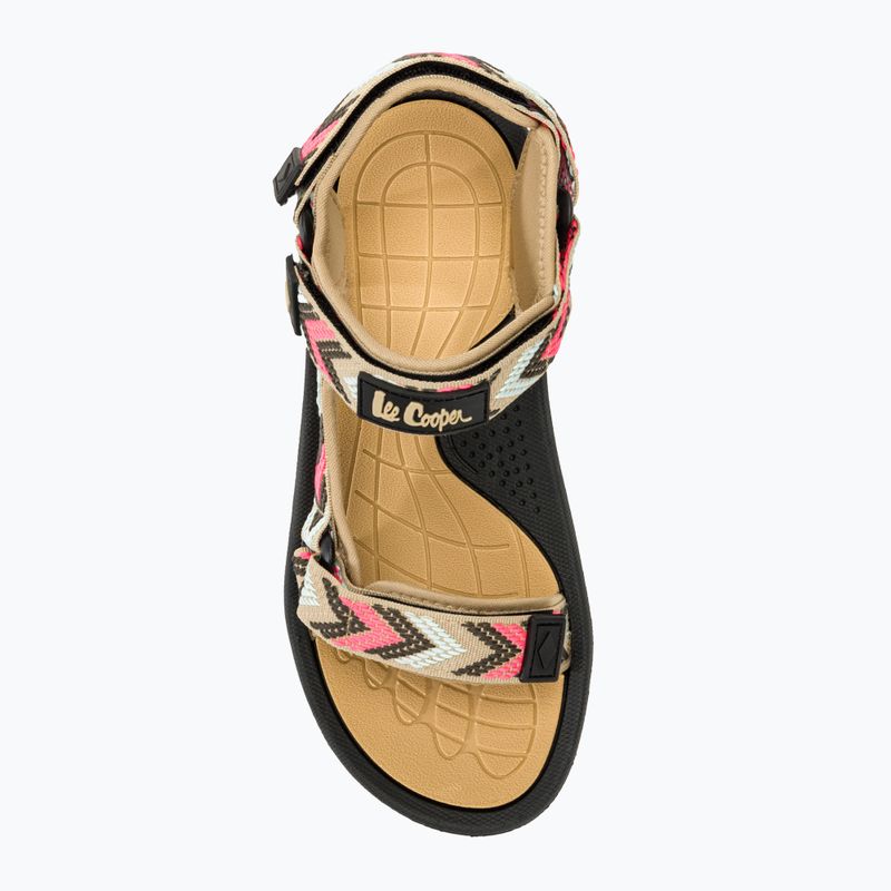 Lee Cooper dámske sandále LCW-24-34-2612 béžová / červená 5