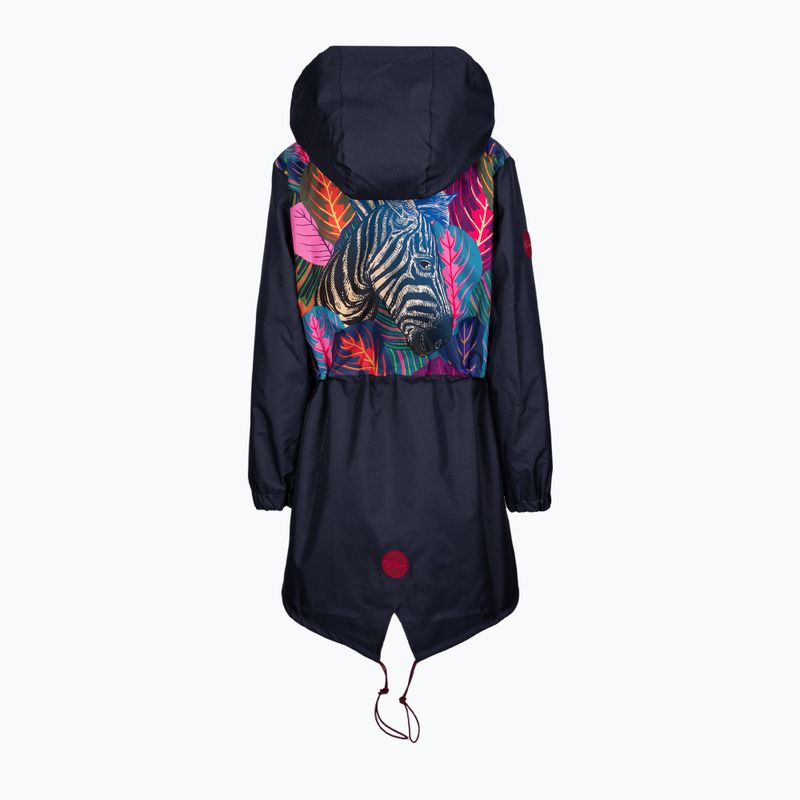 Dámska bunda do dažďa Waikane Vibe Blue Zebra navy blue 2