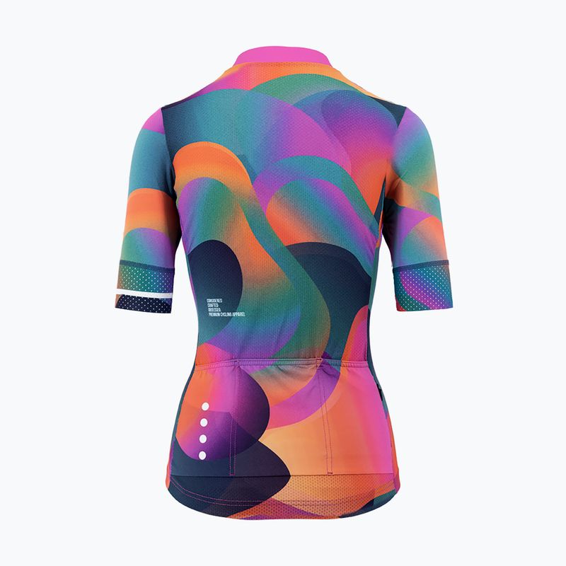 Dámsky cyklistický dres Quest Blossom farebný 2