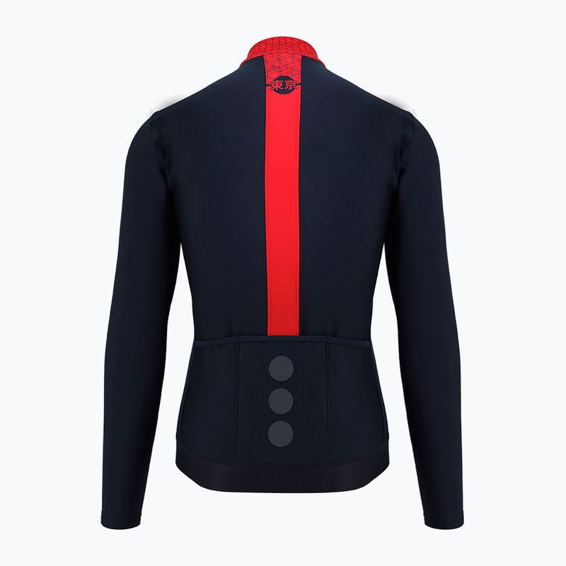 Quest Tokyo červeno-čierna pánska cyklistická mikina S21/BLUZA-TOKYO-RED-MAN 2