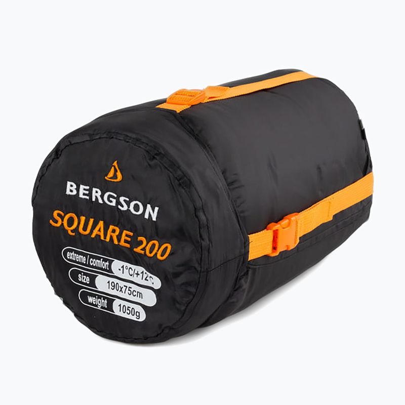 BERGSON Square 200 spací vak čierny 6