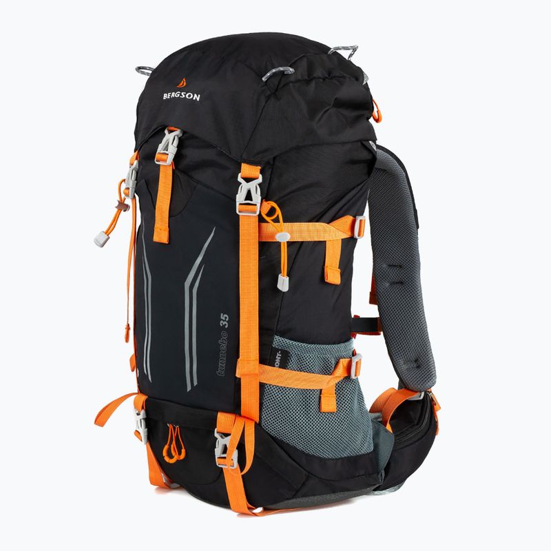 Cestovný batoh BERGSON Tunnebo 35 l black/orange 2