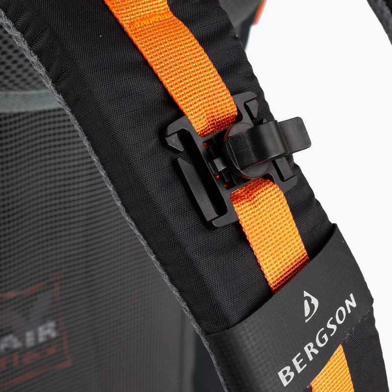 Cestovný batoh BERGSON Tunnebo 35 l black/orange 12