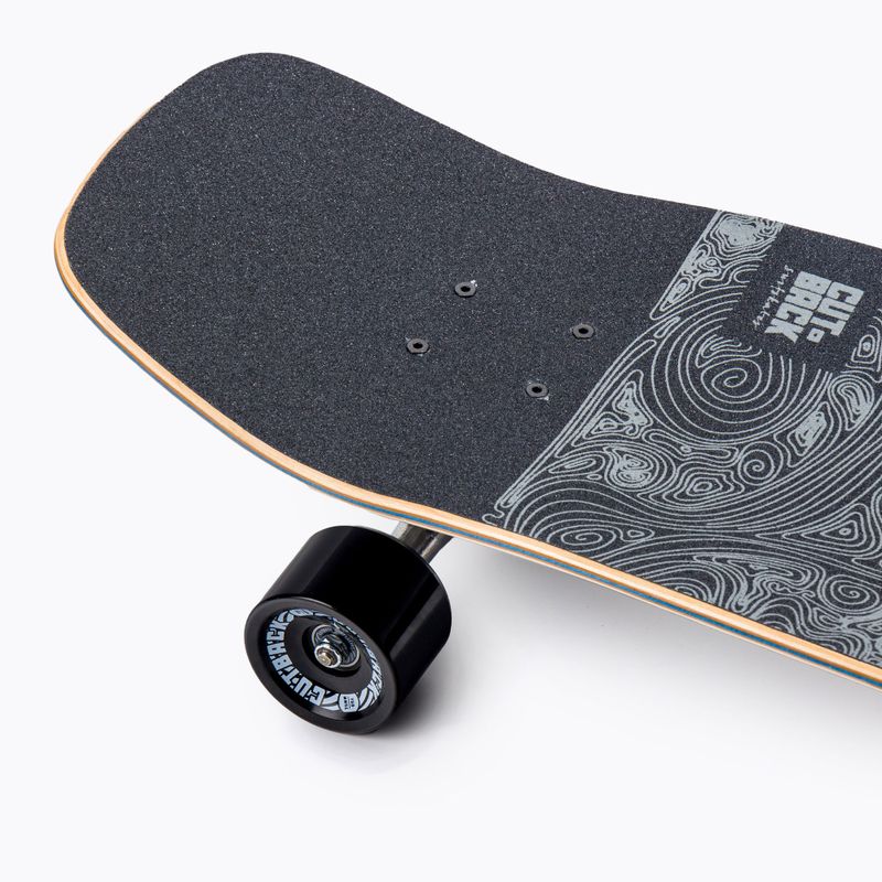 Surfskate skateboard CUTBACK Black Wave black 6