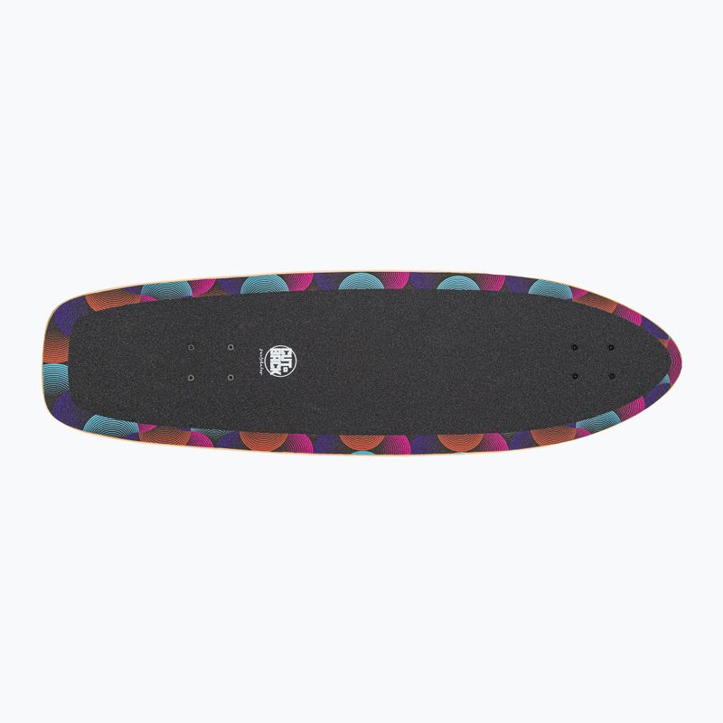 Surfskate skateboard Cutback Big Wave 34" čierny a farebný CUT-SUR-BWA 4